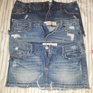 Bundle!!! 3 Hollister mini skirts